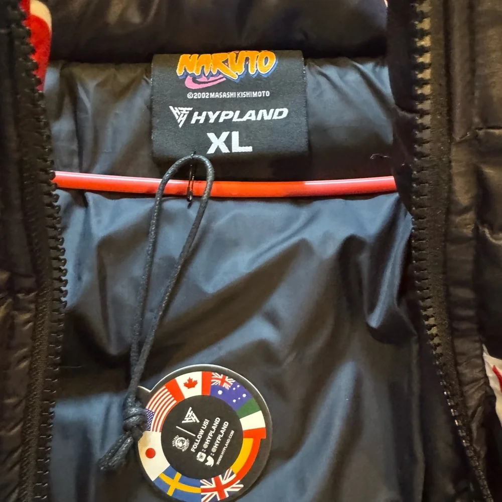 Hypland Naruto Akatsuki Puffer Jacket - XL - Picture 6 of 10
